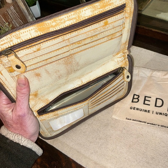 NWT Bed Stu TEMPLETON II Tang Nectar Delux Crossbody Wallet Clutch Retail $185 - Picture 11 of 14